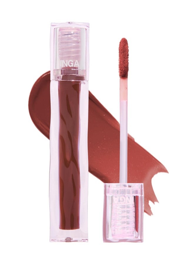 INGA Blurring Velvet Matte Lip Tint - Soft-Blur Matte Finish, Waterproof, Transfer-Proof, Long-Lasting Lip Stain, Lightweight Buildable Color with Hydrating Comfort (Cedar Earl Grey) - Image 1